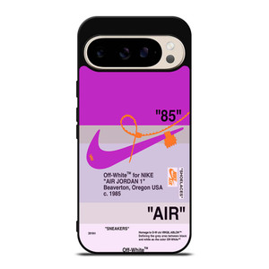 NIKE AIR JORDAN 1 OFF WHITE PURPLE Google Pixel 9 Pro Case Cover NIKE AIR JORDAN 1 OFF WHITE PURPLE Google Pixel 9 Pro Case Cover