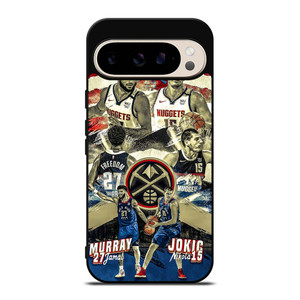NIKOLA JOKIC X JAMAL MURRAY DENVER NUGGETS Google Pixel 9 Pro Case Cover NIKOLA JOKIC X JAMAL MURRAY DENVER NUGGETS Google Pixel 9 Pro Case Cover