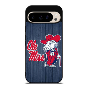OLE MISS REBELS WOOD ICON Google Pixel 9 Pro Case Cover OLE MISS REBELS WOOD ICON Google Pixel 9 Pro Case Cover