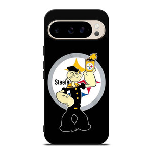 PITTSBURGH STEELERS FOOTBALL POPEYE CARTOON Google Pixel 9 Pro Case Cover PITTSBURGH STEELERS FOOTBALL POPEYE CARTOON Google Pixel 9 Pro Case Cover