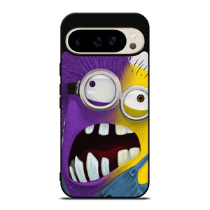 PURPLE HALF MINION CARTOON Google Pixel 9 Pro Case Cover PURPLE HALF MINION CARTOON Google Pixel 9 Pro Case Cover