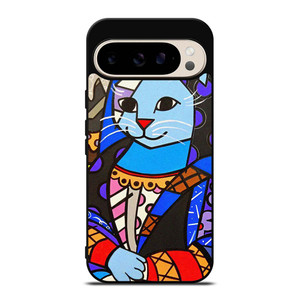ROMERO BRITTO CAT MONALISA Google Pixel 9 Pro Case Cover ROMERO BRITTO CAT MONALISA Google Pixel 9 Pro Case Cover