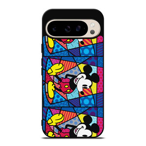 ROMERO BRITTO MICKEY MOUSE COLLAGE Google Pixel 9 Pro Case Cover ROMERO BRITTO MICKEY MOUSE COLLAGE Google Pixel 9 Pro Case Cover