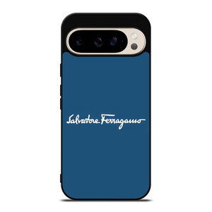 SALVATORE FERRAGAMO BLUE LOGO Google Pixel 9 Pro Case Cover