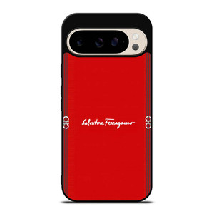SALVATORE FERRAGAMO RED Google Pixel 9 Pro Case Cover