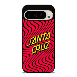 SANTA CRUZ SKATEBOARD WAVY RED Google Pixel 9 Pro Case Cover SANTA CRUZ SKATEBOARD WAVY RED Google Pixel 9 Pro Case Cover