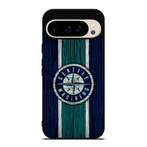 SEATTLE MARINERS WOODEN STRIPE LOGO Google Pixel 9 Pro Case Cover SEATTLE MARINERS WOODEN STRIPE LOGO Google Pixel 9 Pro Case Cover