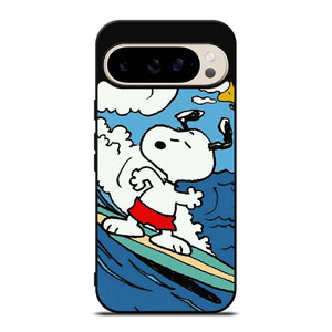 SNOOPY THE PEANUTS SURFING CARTOON Google Pixel 9 Pro Case Cover