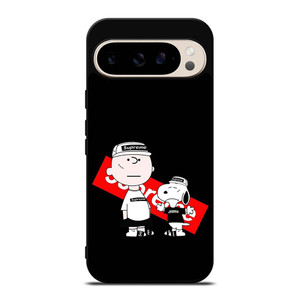 SUPREME SNOOPY AND CHARLIE BROWN Google Pixel 9 Pro Case Cover SUPREME SNOOPY AND CHARLIE BROWN Google Pixel 9 Pro Case Cover