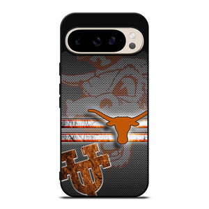 TEXAS LONGHORNS METAL SYMBOL Google Pixel 9 Pro Case Cover TEXAS LONGHORNS METAL SYMBOL Google Pixel 9 Pro Case Cover
