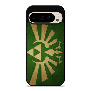 TRIFORCE LEGEND OF ZELDA GREEN LOGO Google Pixel 9 Pro Case Cover TRIFORCE LEGEND OF ZELDA GREEN LOGO Google Pixel 9 Pro Case Cover