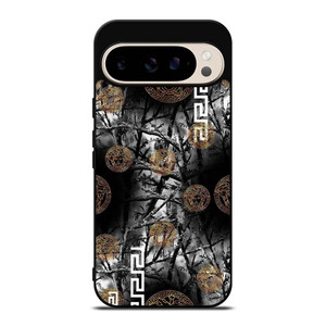 VERCASE CAMO LEAF BLACK WHITE Google Pixel 9 Pro Case Cover VERCASE CAMO LEAF BLACK WHITE Google Pixel 9 Pro Case Cover