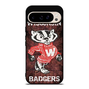 WISCONSIN BADGERS RUSTY SYMBOL Google Pixel 9 Pro Case Cover WISCONSIN BADGERS RUSTY SYMBOL Google Pixel 9 Pro Case Cover