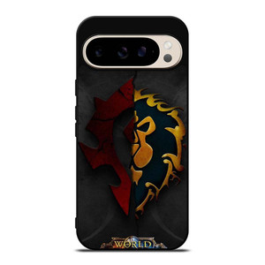 WORLD OF WARCRAFT HORDE ALLIANCE LOGO Google Pixel 9 Pro Case Cover WORLD OF WARCRAFT HORDE ALLIANCE LOGO Google Pixel 9 Pro Case Cover
