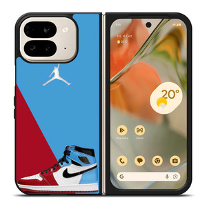 AIR JORDAN SNEAKERS RED BLUE Google Pixel 9 Pro Fold Case Cover