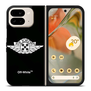 AIR JORDAN X OFF WHITE Google Pixel 9 Pro Fold Case Cover AIR JORDAN X OFF WHITE Google Pixel 9 Pro Fold Case Cover
