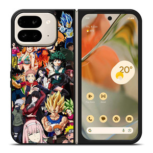 ANIME CARTOON CROSSOVER COLLAGE Google Pixel 9 Pro Fold Case Cover ANIME CARTOON CROSSOVER COLLAGE Google Pixel 9 Pro Fold Case Cover