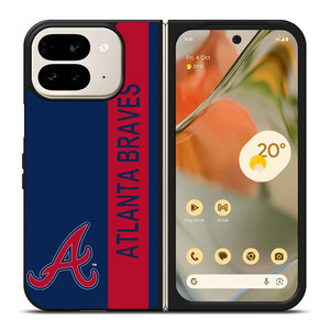 ATLANTA BRAVES BASEBALL STRIPE SYMBOL Google Pixel 9 Pro Fold Case Cover ATLANTA BRAVES BASEBALL STRIPE SYMBOL Google Pixel 9 Pro Fold Case Cover
