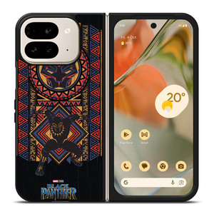 BLACK PANTHER ETHNIC PATTERN Google Pixel 9 Pro Fold Case Cover BLACK PANTHER ETHNIC PATTERN Google Pixel 9 Pro Fold Case Cover