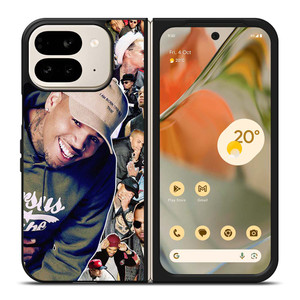 CHRIS BROWN SINGER COLLAGE 2 Google Pixel 9 Pro Fold Case Cover CHRIS BROWN SINGER COLLAGE 2 Google Pixel 9 Pro Fold Case Cover