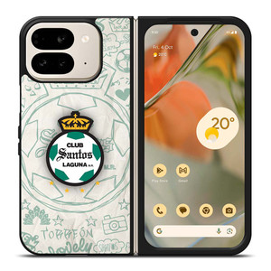 CLUB SANTOS LAGUNA SCRIBBLE LOGO Google Pixel 9 Pro Fold Case Cover CLUB SANTOS LAGUNA SCRIBBLE LOGO Google Pixel 9 Pro Fold Case Cover