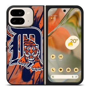 DETROIT TIGERS BASEBALL MLB ICON Google Pixel 9 Pro Fold Case Cover DETROIT TIGERS BASEBALL MLB ICON Google Pixel 9 Pro Fold Case Cover