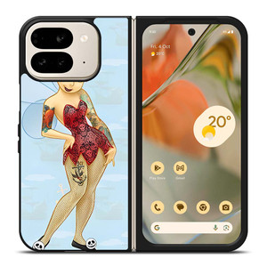 DISNEY TINKERBELL GOTHIC TATOOED CARTOON Google Pixel 9 Pro Fold Case Cover