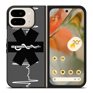 EMT EMS REGISTERED PARAMEDIC LOGO CARBON Google Pixel 9 Pro Fold Case Cover EMT EMS REGISTERED PARAMEDIC LOGO CARBON Google Pixel 9 Pro Fold Case Cover