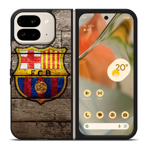 FC BARCELONA WOOD LOGO Google Pixel 9 Pro Fold Case Cover