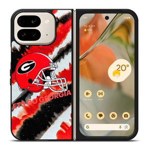 GEORGIA BULLDOGS FOOTBALL PSYCHEDELIC ART Google Pixel 9 Pro Fold Case Cover