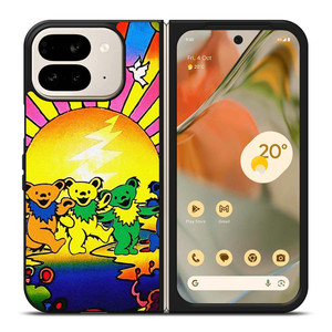GRATEFUL DEAD DANCING BEARS ART Google Pixel 9 Pro Fold Case Cover GRATEFUL DEAD DANCING BEARS ART Google Pixel 9 Pro Fold Case Cover