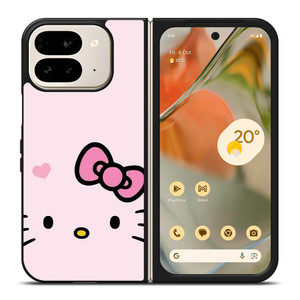 HELLO KITTY FLAT ART PINK Google Pixel 9 Pro Fold Case Cover