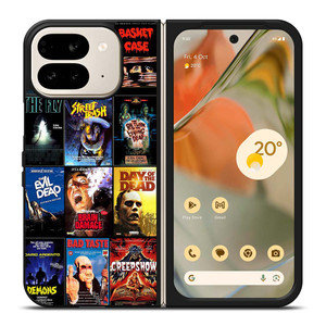 HORROR MOVIES POSTER COLLAGE Google Pixel 9 Pro Fold Case Cover HORROR MOVIES POSTER COLLAGE Google Pixel 9 Pro Fold Case Cover