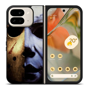 JASON VOORHEES VS MICHAEL MYER HALLOWEEN Google Pixel 9 Pro Fold Case Cover JASON VOORHEES VS MICHAEL MYER HALLOWEEN Google Pixel 9 Pro Fold Case Cover
