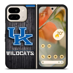 KENTUCKY WILDCATS WOOD LOGO Google Pixel 9 Pro Fold Case Cover KENTUCKY WILDCATS WOOD LOGO Google Pixel 9 Pro Fold Case Cover