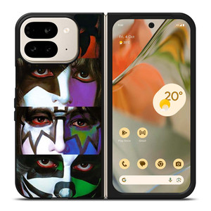 KISS ROCK BAND MEMBER COLLAGE Google Pixel 9 Pro Fold Case Cover