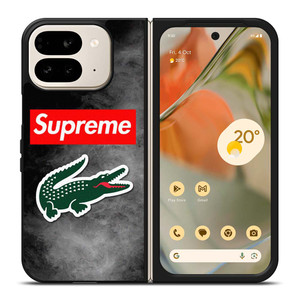LACOSTE X SUPREME LOGO Google Pixel 9 Pro Fold Case Cover LACOSTE X SUPREME LOGO Google Pixel 9 Pro Fold Case Cover
