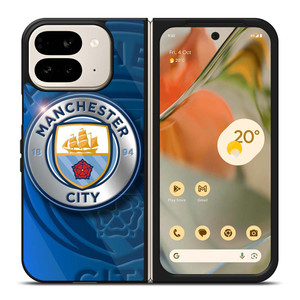MANCHESTER CITY METAL LOGO Google Pixel 9 Pro Fold Case Cover MANCHESTER CITY METAL LOGO Google Pixel 9 Pro Fold Case Cover
