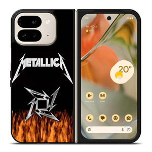 METALLICA METAL BAND FIRE Google Pixel 9 Pro Fold Case Cover METALLICA METAL BAND FIRE Google Pixel 9 Pro Fold Case Cover
