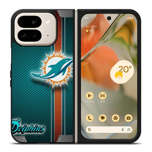 MIAMI DOLPHINS FOOTBALL METAL LOGO 2 Google Pixel 9 Pro Fold Case Cover MIAMI DOLPHINS FOOTBALL METAL LOGO 2 Google Pixel 9 Pro Fold Case Cover