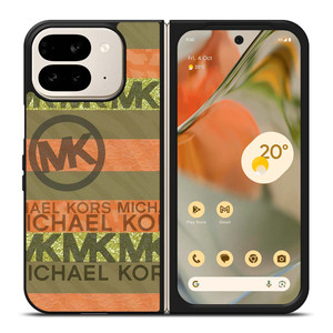 MICHAEL KORS PEACH STRIPE Google Pixel 9 Pro Fold Case Cover MICHAEL KORS PEACH STRIPE Google Pixel 9 Pro Fold Case Cover