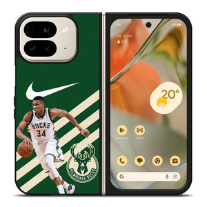 MILWAUKEE BUCKS NIKE GIANNIS ANTETOKOUNMPO Google Pixel 9 Pro Fold Case Cover MILWAUKEE BUCKS NIKE GIANNIS ANTETOKOUNMPO Google Pixel 9 Pro Fold Case Cover