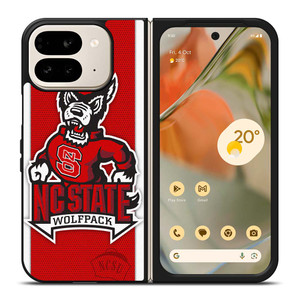 NC STATE WOLFPACK FOOTBALL CARBON LOGO Google Pixel 9 Pro Fold Case Cover NC STATE WOLFPACK FOOTBALL CARBON LOGO Google Pixel 9 Pro Fold Case Cover