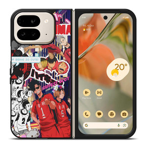 NEKOMA HIGH HAIKYUU COLLAGE Google Pixel 9 Pro Fold Case Cover NEKOMA HIGH HAIKYUU COLLAGE Google Pixel 9 Pro Fold Case Cover