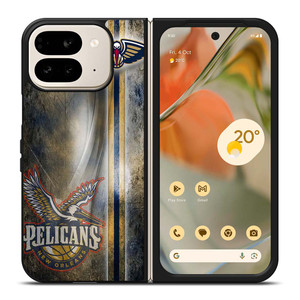 NEW ORLEANS PELICANS GRUNGE LOGO Google Pixel 9 Pro Fold Case Cover NEW ORLEANS PELICANS GRUNGE LOGO Google Pixel 9 Pro Fold Case Cover