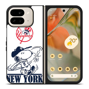NEW YORK YANKEES SNOOPY BADGE Google Pixel 9 Pro Fold Case Cover NEW YORK YANKEES SNOOPY BADGE Google Pixel 9 Pro Fold Case Cover