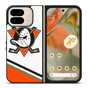 NHL ANAHEIM DUCKS ICE HOCKEY Google Pixel 9 Pro Fold Case Cover NHL ANAHEIM DUCKS ICE HOCKEY Google Pixel 9 Pro Fold Case Cover