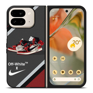NIKE SWOOSH AIR JORDAN HIGH OFF WHITE Google Pixel 9 Pro Fold Case Cover NIKE SWOOSH AIR JORDAN HIGH OFF WHITE Google Pixel 9 Pro Fold Case Cover