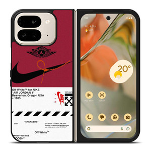 NIKE SWOOSH AIR JORDAN OFF WHITE Google Pixel 9 Pro Fold Case Cover NIKE SWOOSH AIR JORDAN OFF WHITE Google Pixel 9 Pro Fold Case Cover
