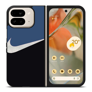 NIKE SWOOSH BLUE BLACK Google Pixel 9 Pro Fold Case Cover NIKE SWOOSH BLUE BLACK Google Pixel 9 Pro Fold Case Cover